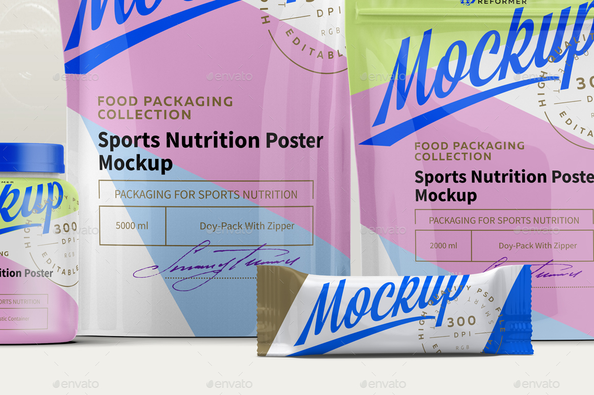 Sports Nutrition Poster MockUp, Graphics GraphicRiver